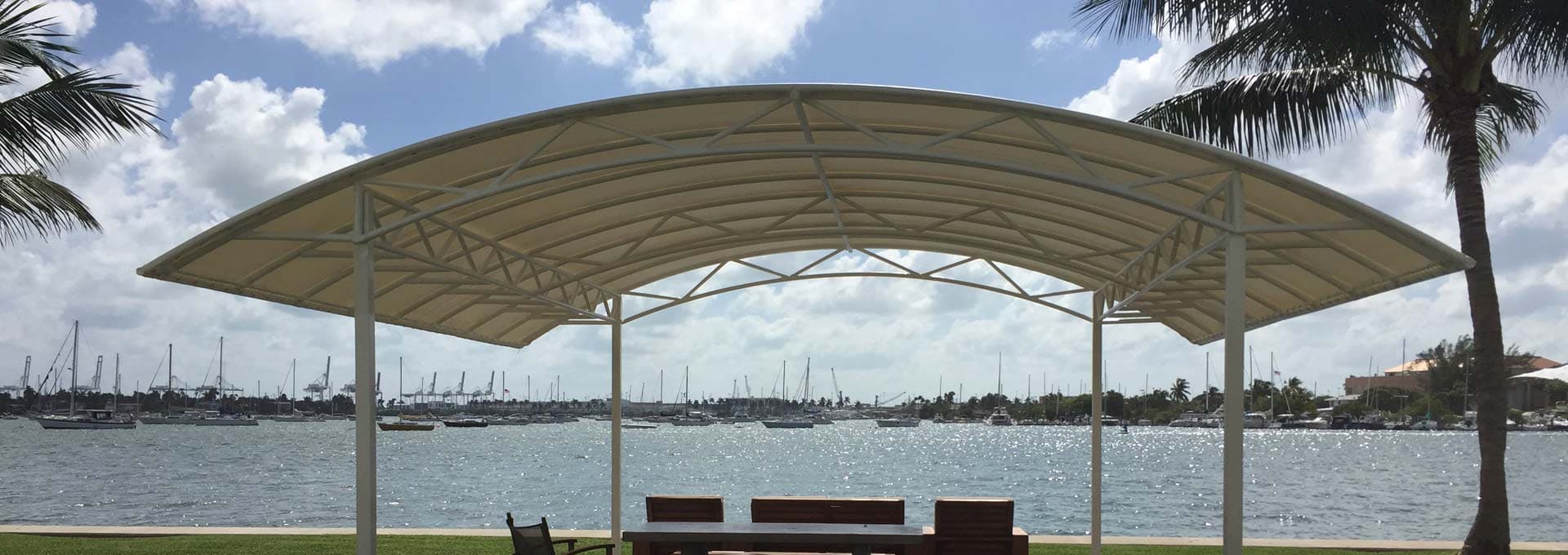 Arch Awning Miami Beach FL Residential Community