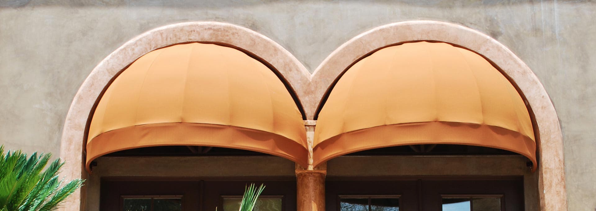 Stationary Fabric Dome Awnings and Dome Canopies